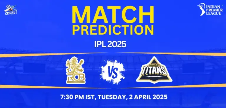 RCB vs GT Match Prediction