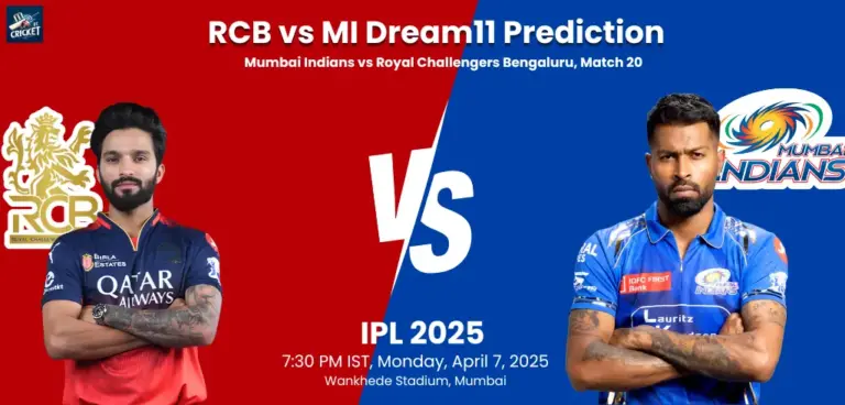RCB vs MI Dream 11 Prediction