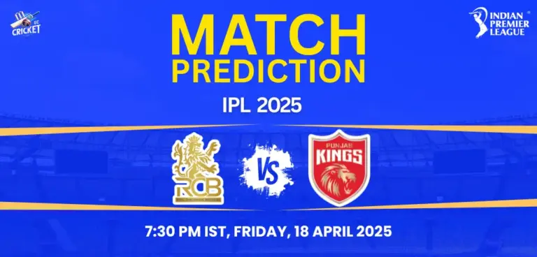 RCB vs PBKS Match Prediction