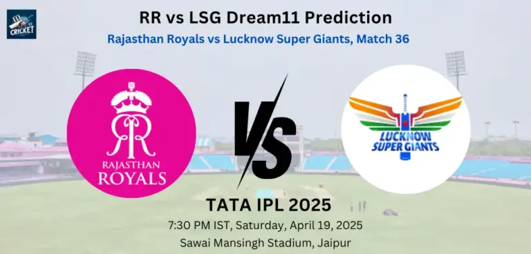 RR vs LSG Dream11 Prediction