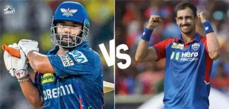 Rishabh Pant vs Mitchell Starc