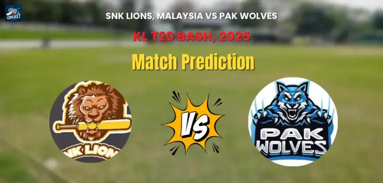 SNK Lions, Malaysia vs PAK Wolves Match Prediction