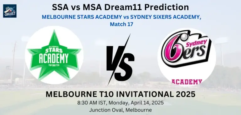 SSA vs MSA Dream11 Prediction
