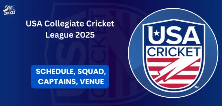 USA Collegiate Cricket League 2025 Schedule