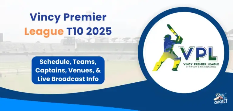 Vincy Premier League T10 2025 Schedule