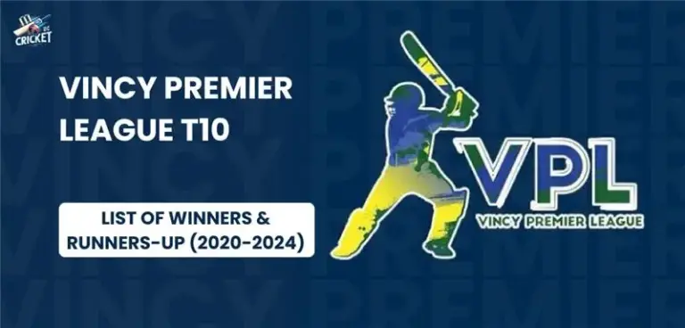 Vincy T10 Winner List
