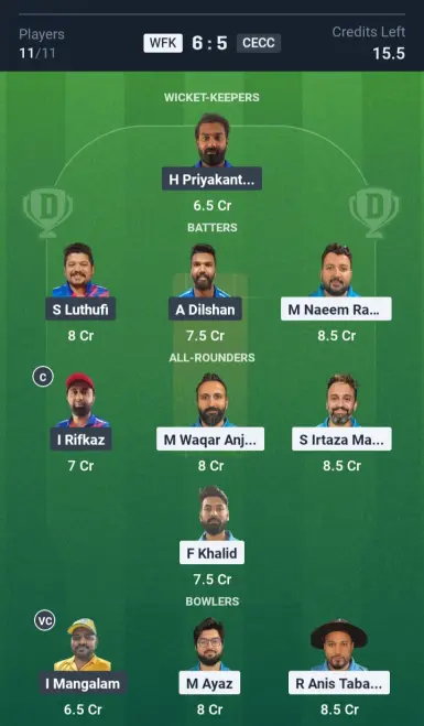 WFK vs CECC Small League Team