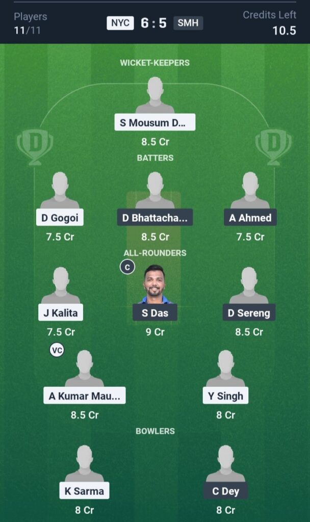 NYC vs SMH Grand League Team 