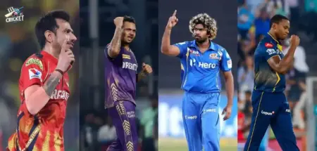 Players with Most 4 wickets in IPL.