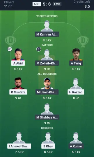 ABD vs EMB Small League Team