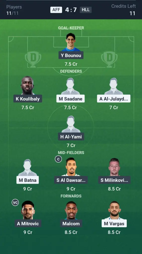 AFF vs HLL Small League Team