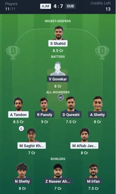 AJM vs DUB Small League Team