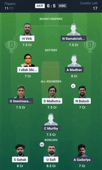 AKIF vs HSG Grand League Team