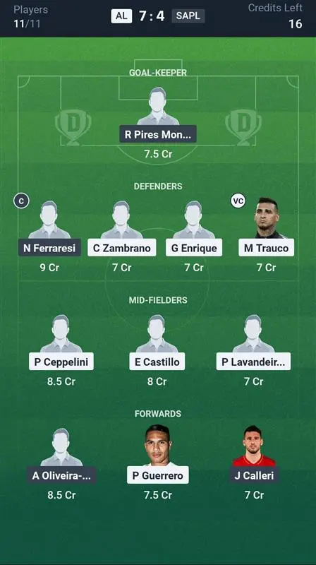 AL vs SAPL Small League Team