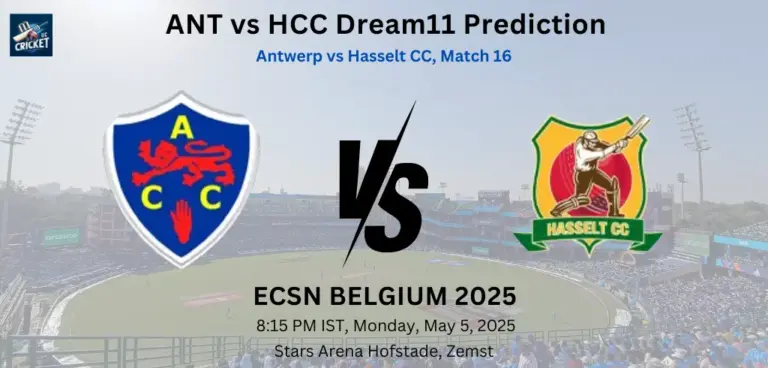 ANT vs HCC Dream11 Prediction