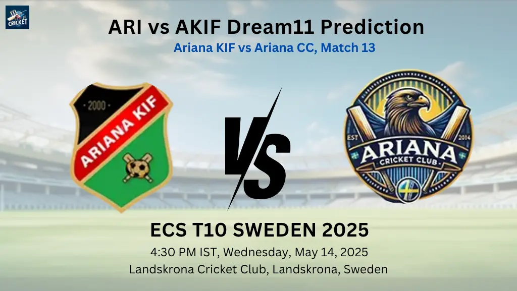 ARI vs AKIF Dream11 Prediction