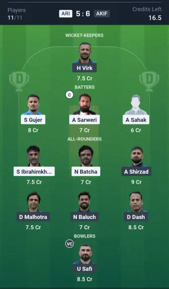 ARI vs AKIF Small League Team