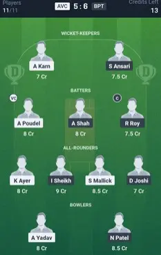 AVC vs BPT GL Team