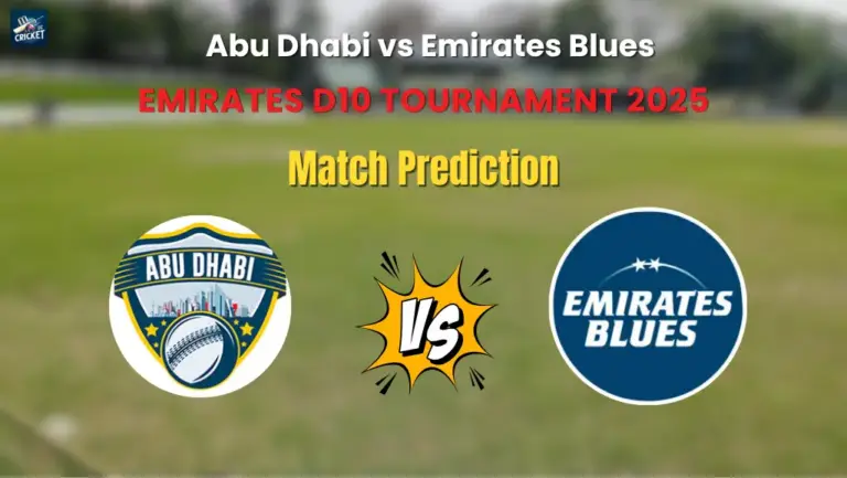 Abu Dhabi vs Emirates Blues Match Prediction