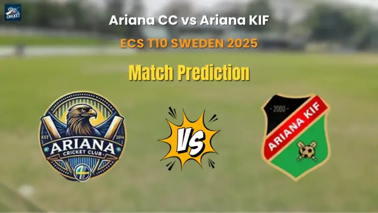 Ariana CC vs Ariana KIF Match Prediction