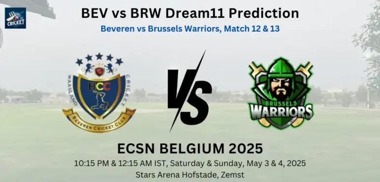 BEV vs BRW Dream11 Prediction