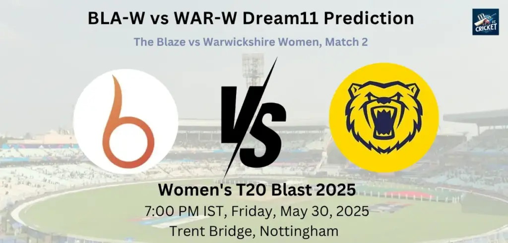 BLA-W vs WAR-W Dream 11 Prediction