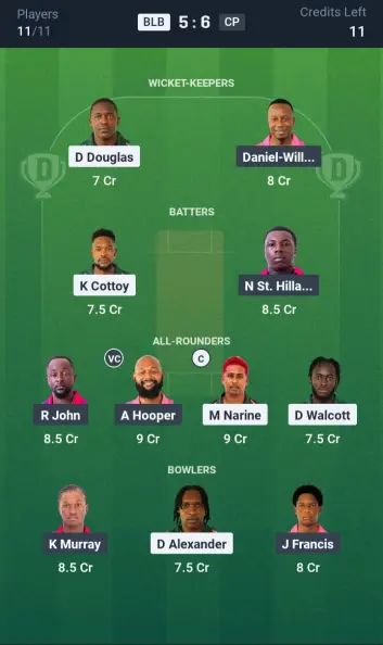 BLB vs CP Grand League Team