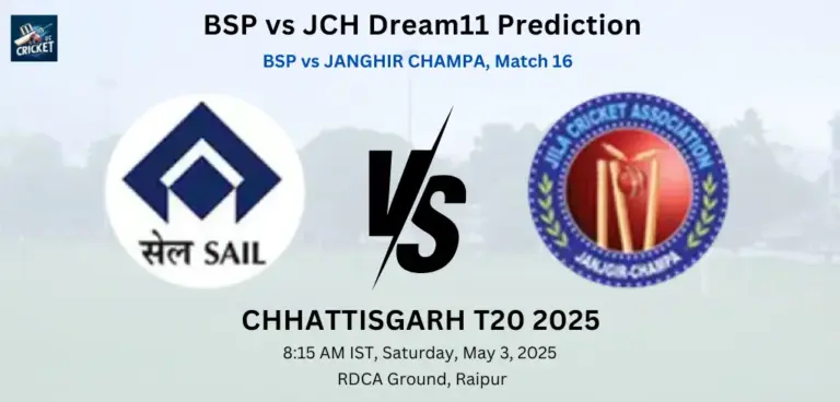 BSP vs JCH Dream11 Prediction