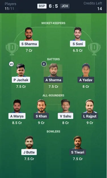 BSP vs JCH Grand League Team