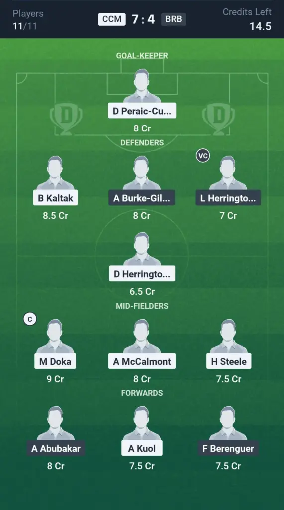 CR vs SHN Grand League Team