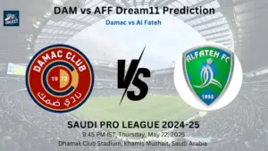 DAM vs AFF Dream11 Prediction