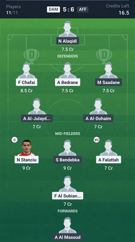DAM vs AFF Small League Team