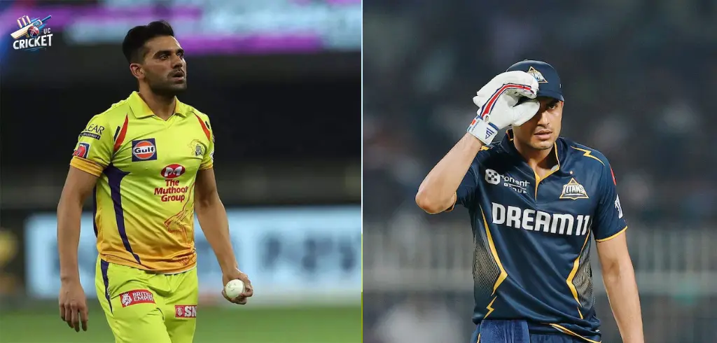 Deepak Chahar vs Shubman Gill