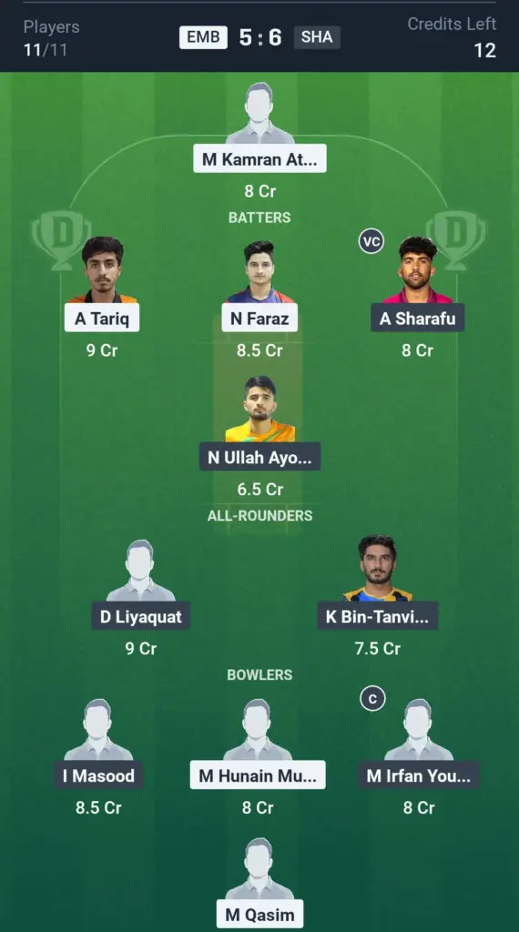 EMB vs SHA Small League Team