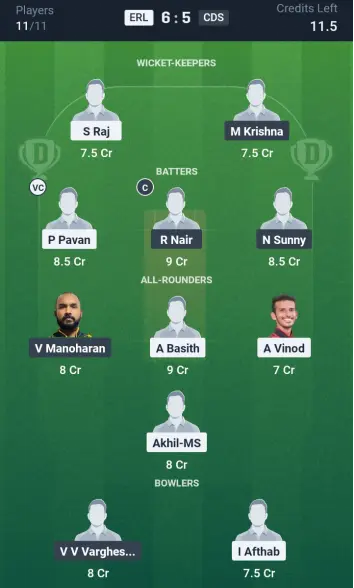 ERL vs CDS Small League Team
