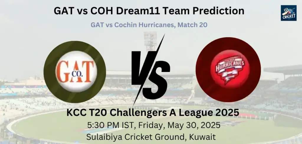 GAT vs COH Dream11 Team Prediction