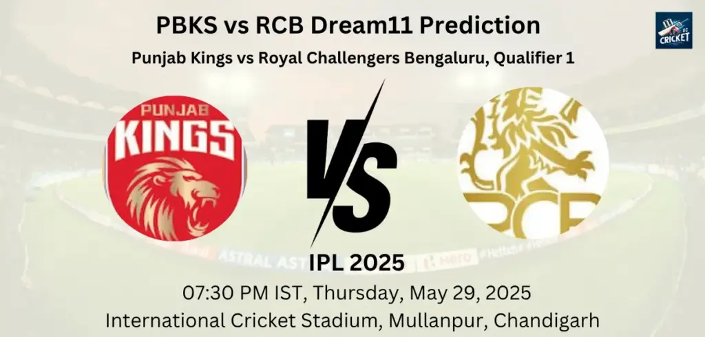 PBKS vs RCB Dream 11 Prediciton