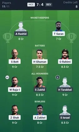 HCC vs BEV GL Team