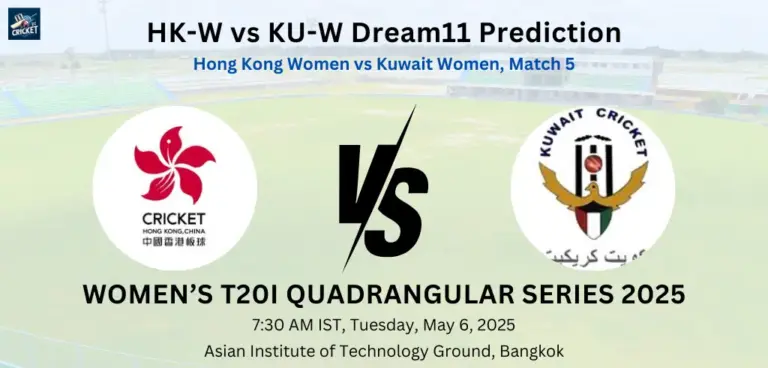HK-W vs KU-W Dream11 Prediction