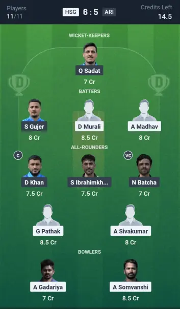 HSG vs ARI Small League Team