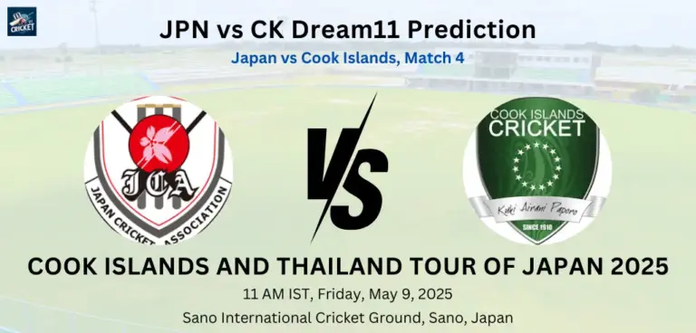 JPN vs CK Dream11 Prediction