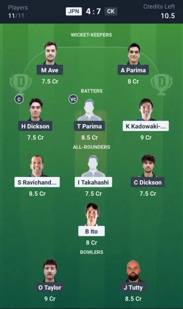 JPN vs CK Small League Team