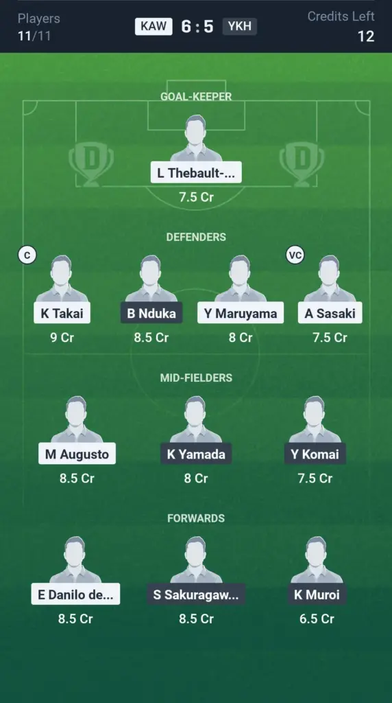 KAW vs YKH Grand League Team