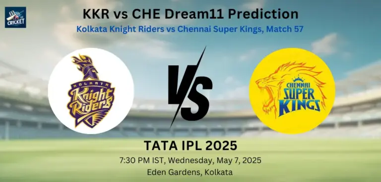KKR vs CHE Dream11 Prediction