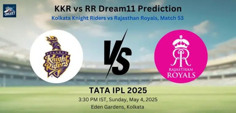 KKR vs RR Dream11 Prediction