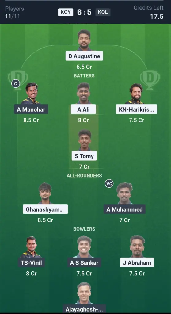 KOY vs KOL Small League Team