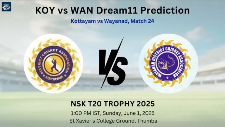 KOY vs WAN Dream11 Prediction