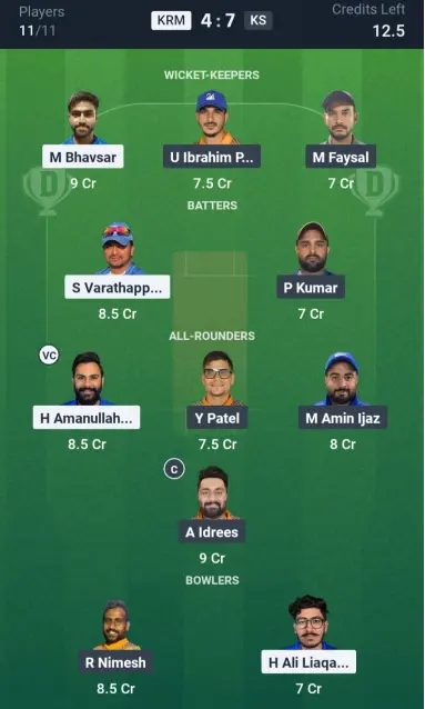 KRM vs KS Small League Team