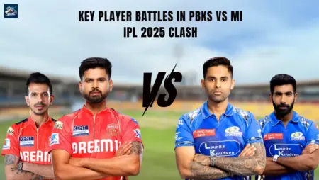Key Player Battles in MI vs PBKS IPL 2025 Clash