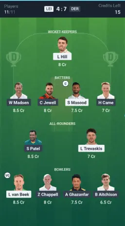 LEI vs DER Small League Team